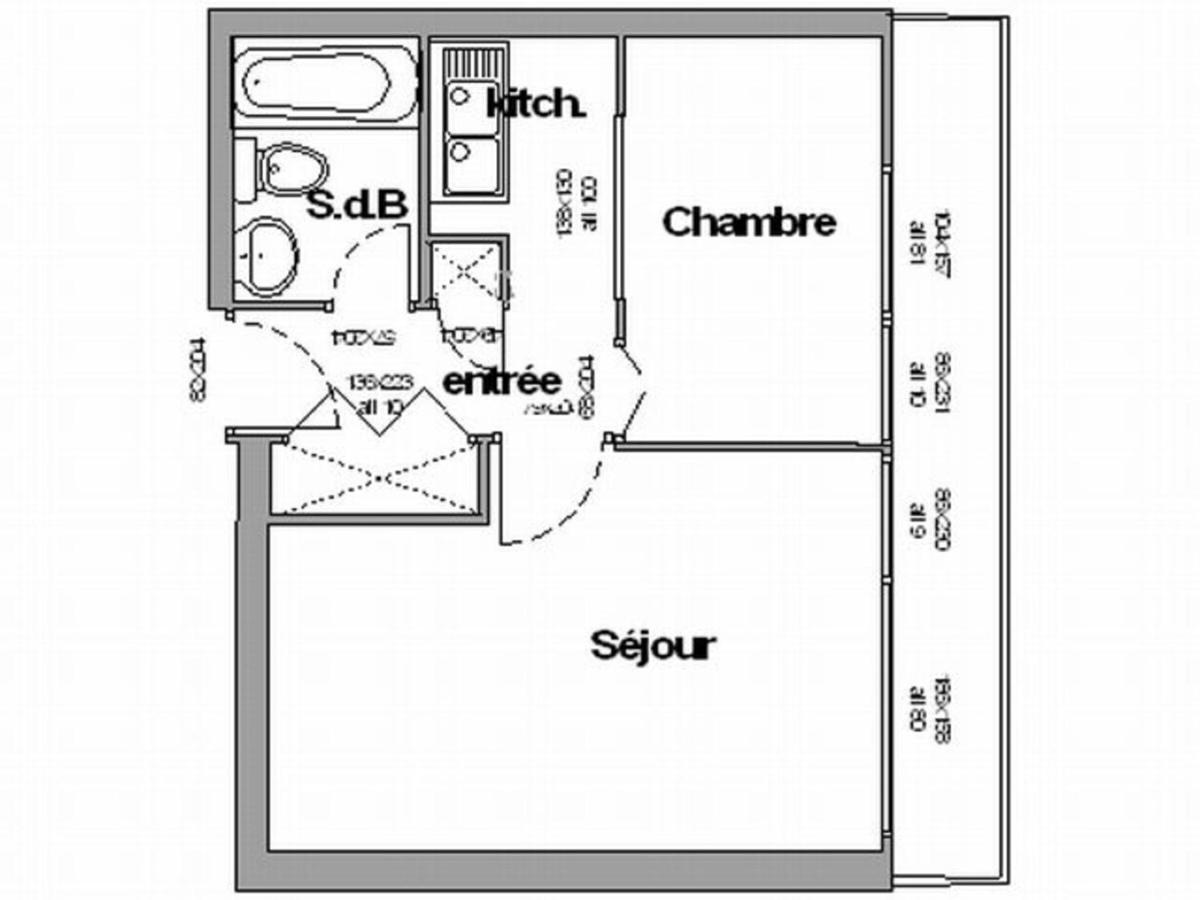 Appartement 2 Pieces Pour 4 Au Pied Des Pistes - Fr-1-340-14 Chamrousse Exterior photo